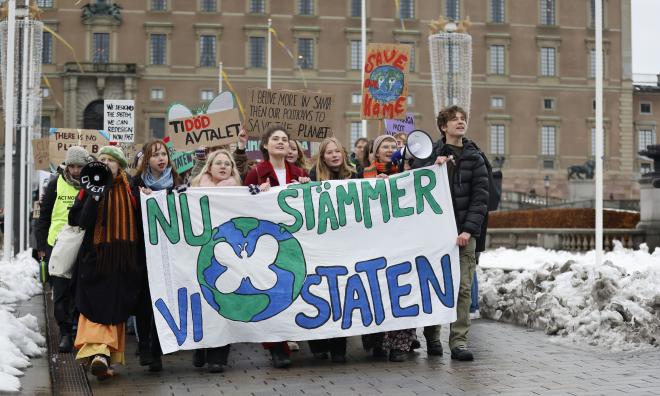 Ungdomsorganisationen Aurora stämde 2022 staten för det man hävdar är otillräckligt klimatarbete. Arkivbild.