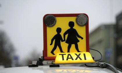 Taxiskylt.