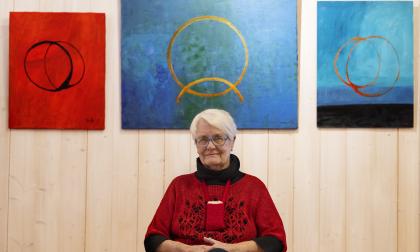 Konst, utställning i Lemlands bibliotek, Britta Gustafsson