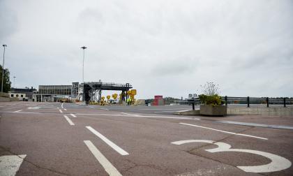 170821 , 17082021 , 20210817 , Alef Jansson, vd Mariehamns hamn , nytt Automooring förtöjningssystem, Västerhamn, automatisk sugkoppsförtöjning , Västrahamnen , förtöjning 