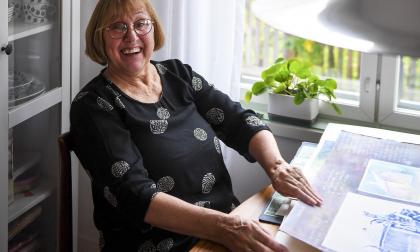 Berit Olanders, författare, konstnär, ”Vemses flicka är du då?”