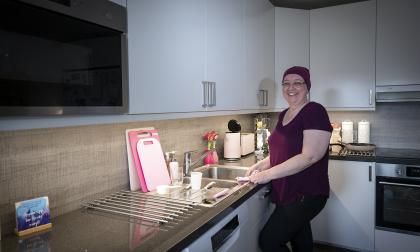 Rita Flinck, behandlas för cancer, bröstcancer