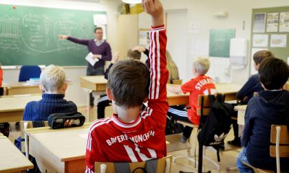 Mats Löfström, Eckerö skola, grundskola *** Local Caption *** @Bildtext:Frågorna ville aldrig ta slut.
@Foto:Foto: Linnea Mattsson