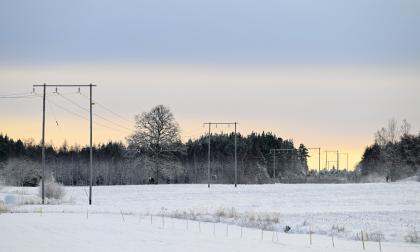 151222 ,15122022 , 20221215 , Elledningar , el , ledning , elnät , vinter , kyla , elförbrukning , Kraftnät Åland