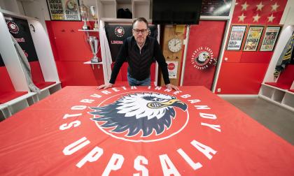 Hannes Öhman, försäljnings- och marknadschef i Storvreta Innebandy