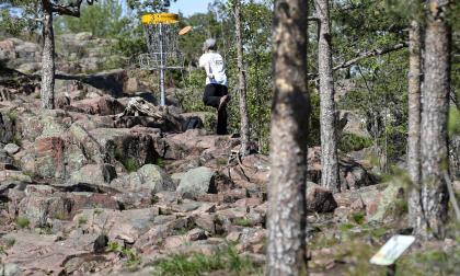 Discgolf lockar spelare i alla åldrar.
@Foto:<@Fotograf>Robert Jansson