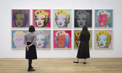 Verken "Marilyn Monroe" av Andy Warhol. Arkivbild.