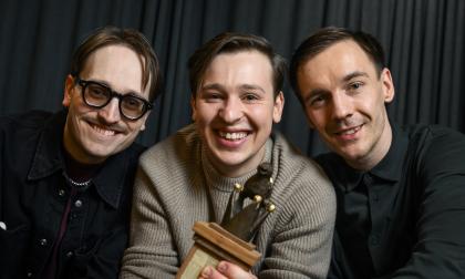 KAJ med Axel Åhman, Jakob Norrgård och Kevin Holmström. Arkivbild.