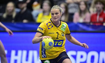Clara Lerby var målbäst i svenska laget i matcherna mot Kosovo.