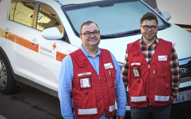 Verksamhetsledare Tomas Urvas och beredskapschef Olof Collin.