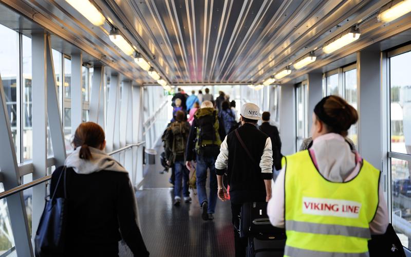 Landgång.