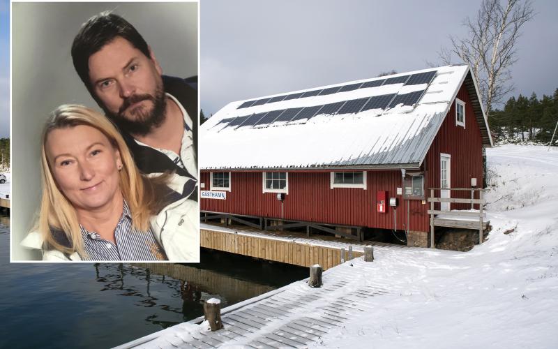 Bildtext bilden på paret: Janne Alatalo tar över Salteriet tillsammans med sambon Kirsi Helander. Sonen Robin Alatalo saknas på bilden. 
