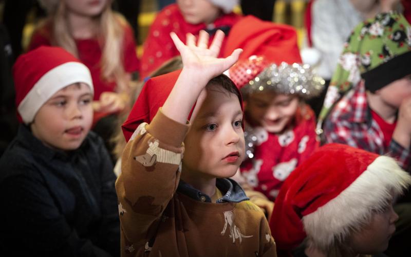 Skola, Strandnäs skola, Julfest, 