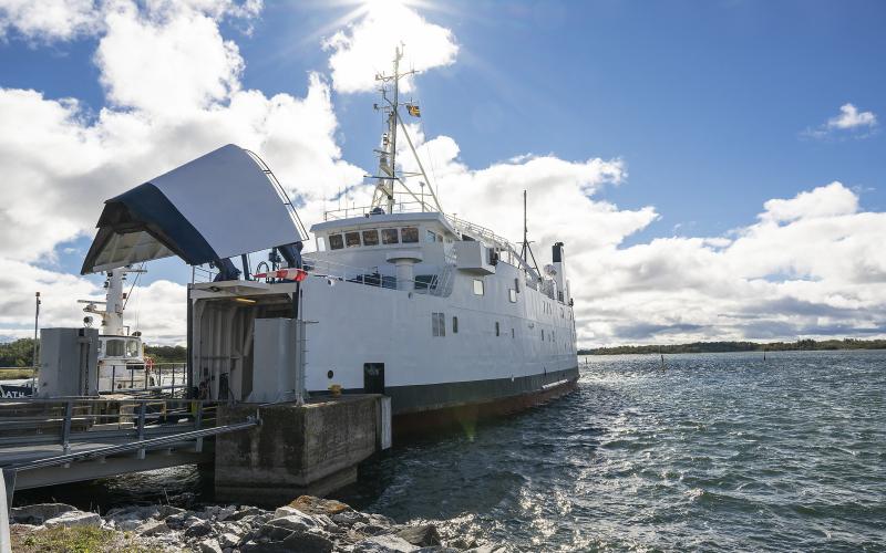 Skärgårdstrafiken, Ålandstrafiken, passagerare om eventuella indragningar på Tvärgående linjen. Odin *** Local Caption *** @Normal:Ms Odin trafikerar den tvärgående linjen, från Snäckö hamn i Kumlinge (bild) till antingen Överö eller Långnäs.