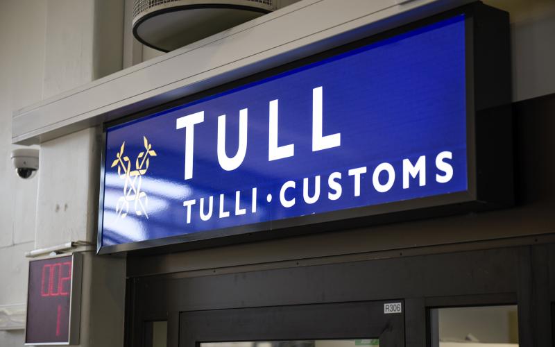 Tullverk, Åland, Västra hamn, Mariehamn, tull
