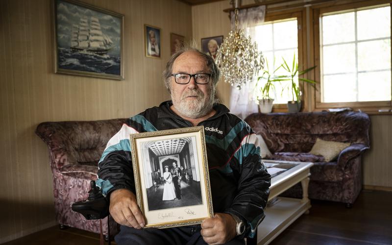 Anders Olofsson, chaufför till Drottning Elizabeth II vid ålandsbesök 1976