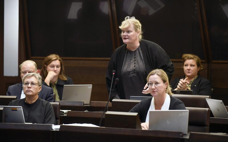 140922 , 14092022 , 20220914 ,  Lagting , lagtinget , plenum , plenisal , politiker , politik , Katrin Sjögren (Lib) , Liberalerna
