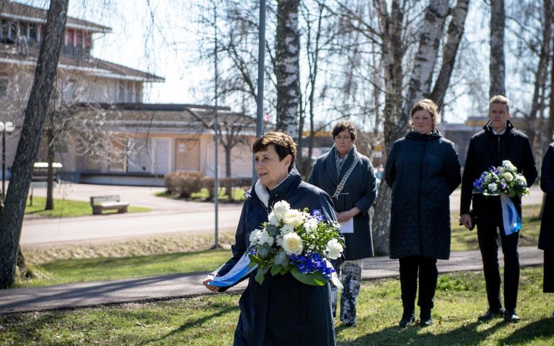 Marine Holm-Johansson, landshövdning, landshövdning på Åland, Nationalle veterandagen, veterandagen, 