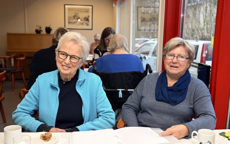Lisbeth Nyberg och Ann-Marie Holmström tycker båda om att komma ut, umgås och sjunga.