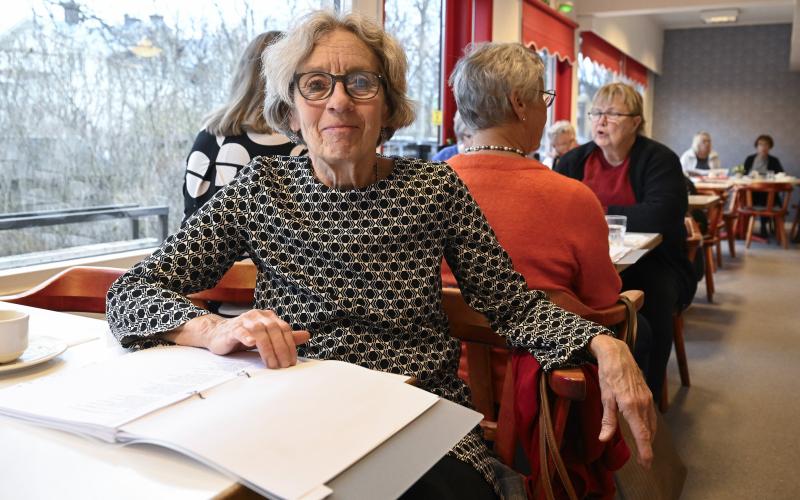 Carita Johansson är ordförande i föreningen Andning och Allergi och hon sjunger gärna.