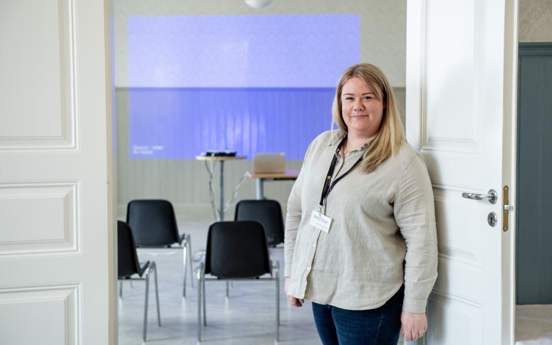 Kristina Lindell jobbar på Rådhuset.@Normal_indrag:<@Fotograf>Hülya Tokur-Ehres