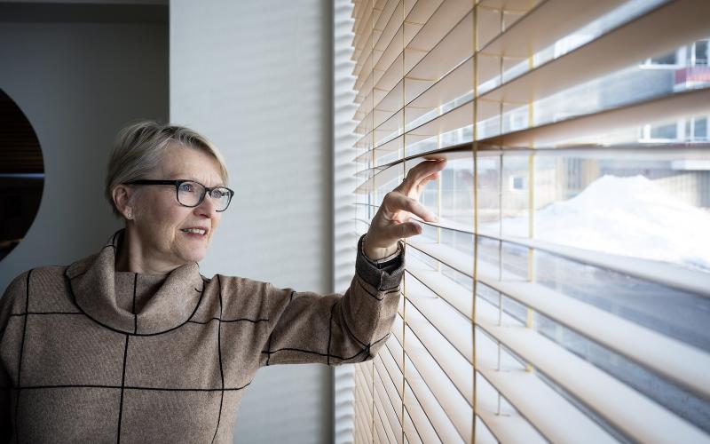 Förutom många konsultuppdrag sitter Birgitta Eriksson i några styrelser och uppskattar möjligheten att påverka. Hon tror på det åländska näringslivets framtid, även om kommunikationerna är ett dilemma just nu.