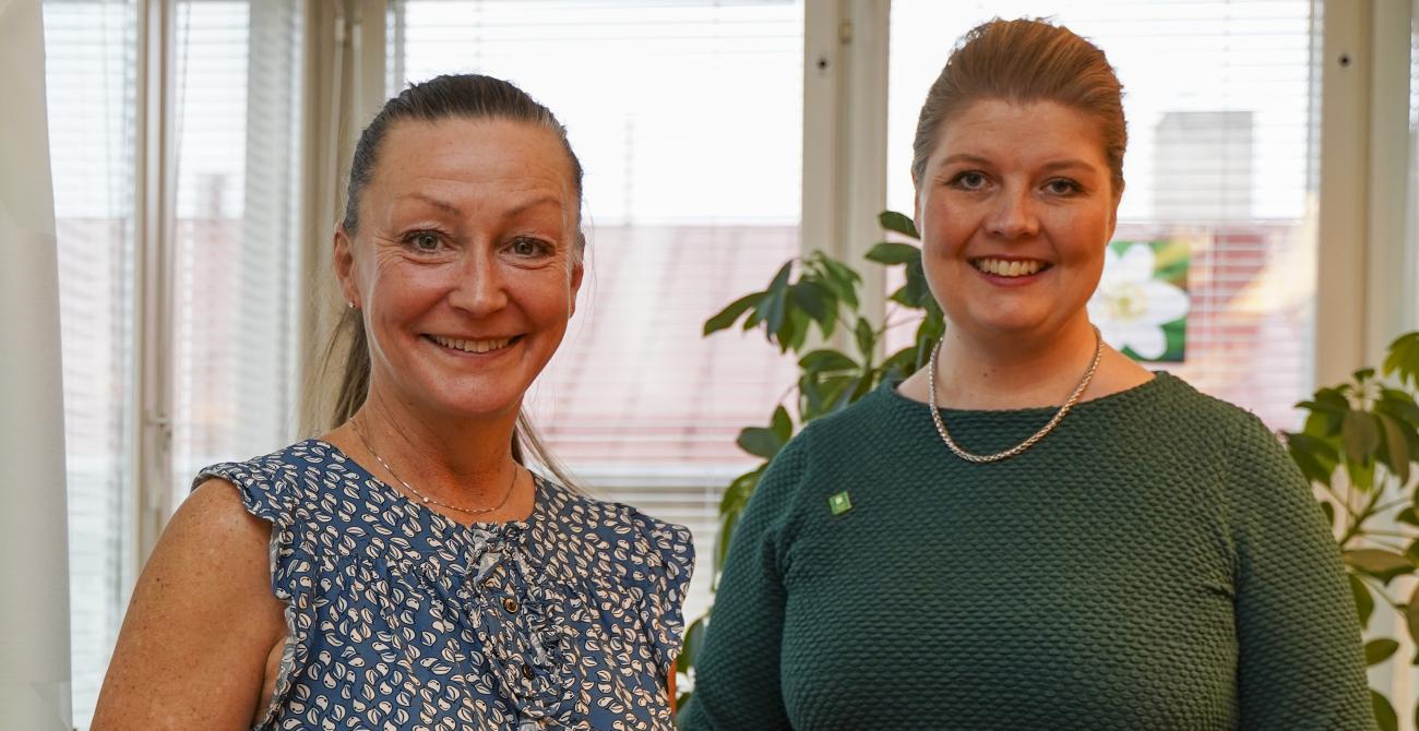 Petronella Wester och  Alexandra Walk-Liljeroos.