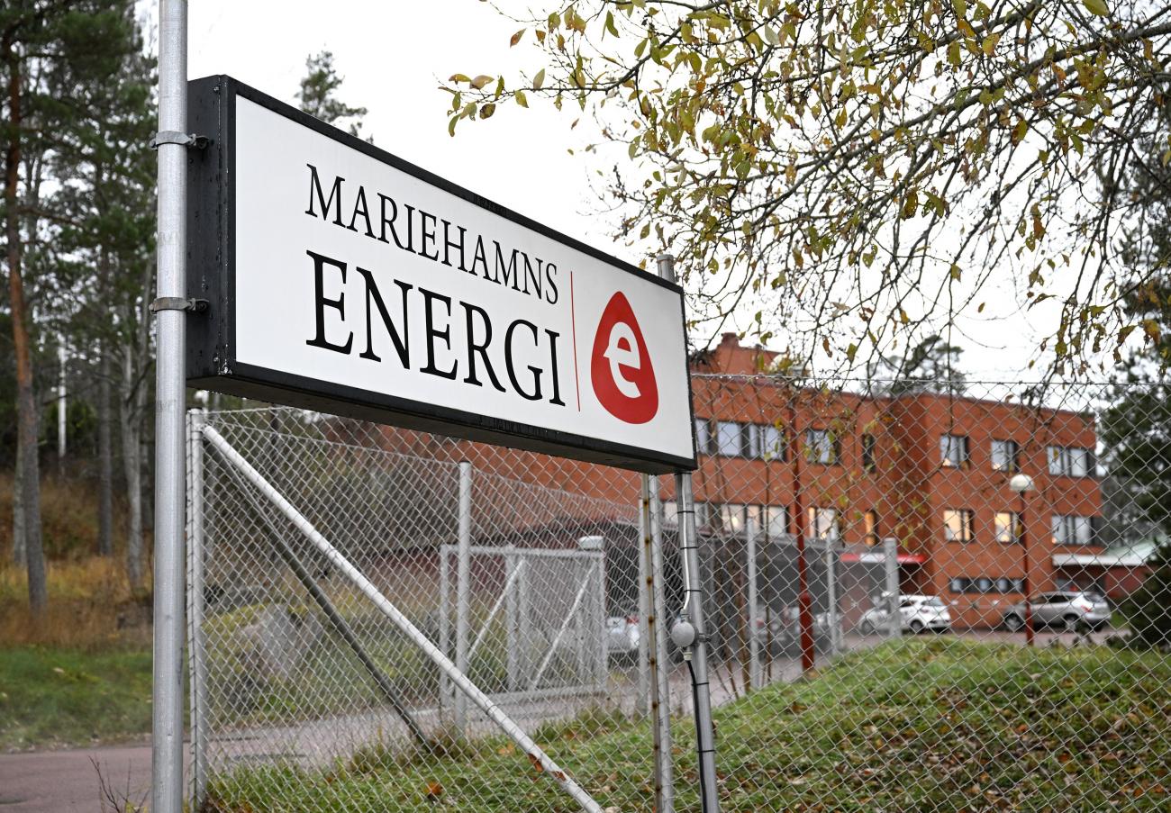 301122 , 30112022 , 20221130 , Elverket ,Mariehamns energi , skylt