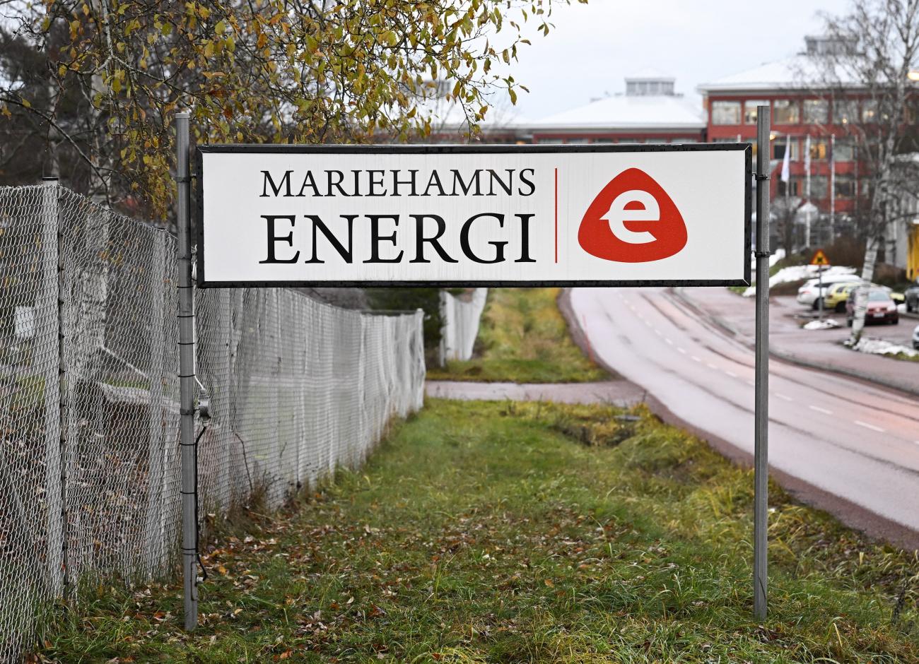 301122 , 30112022 , 20221130 , Elverket ,Mariehamns energi , skylt