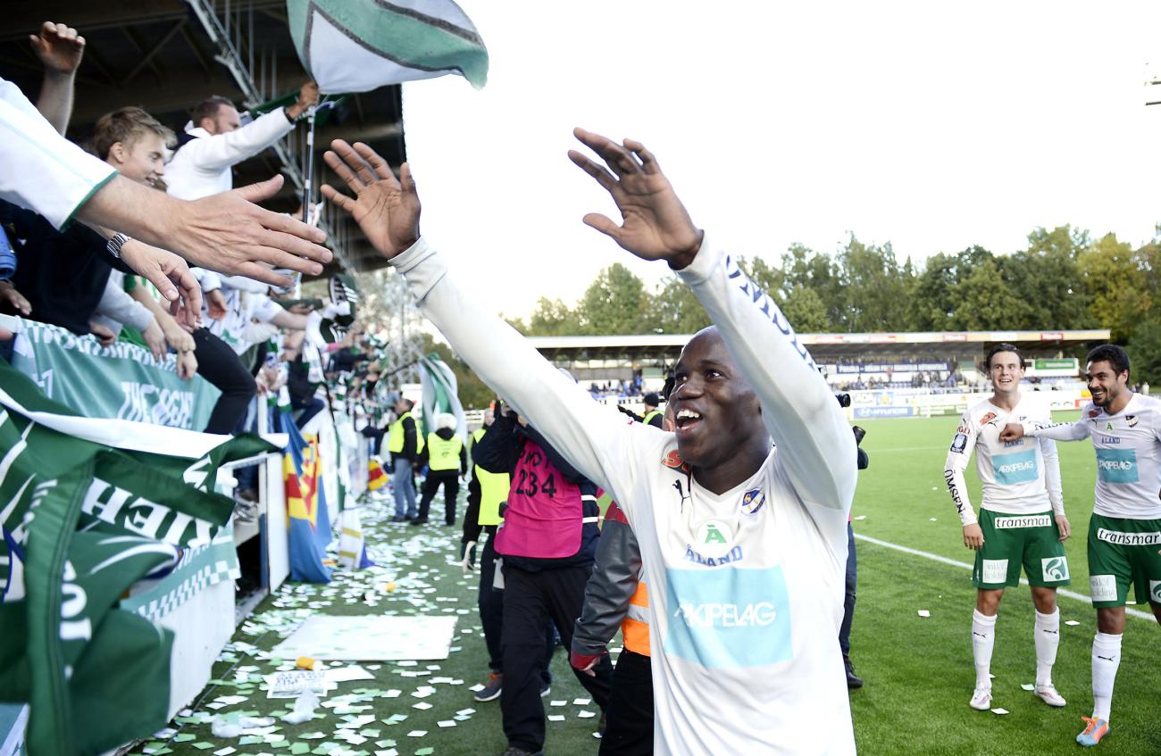 Dever Orgill är en av många grönvita hjältar.@Foto:Staffan Lund