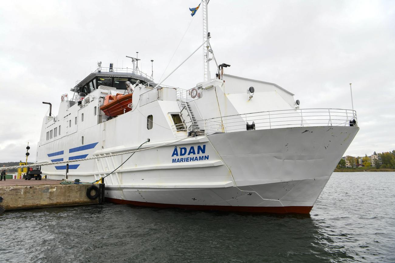 Ådan, eller Fedjefjord som färjan hette tidigare, är inköpt från Norge och ska börja trafikera Åva-Osnäs i vår. 