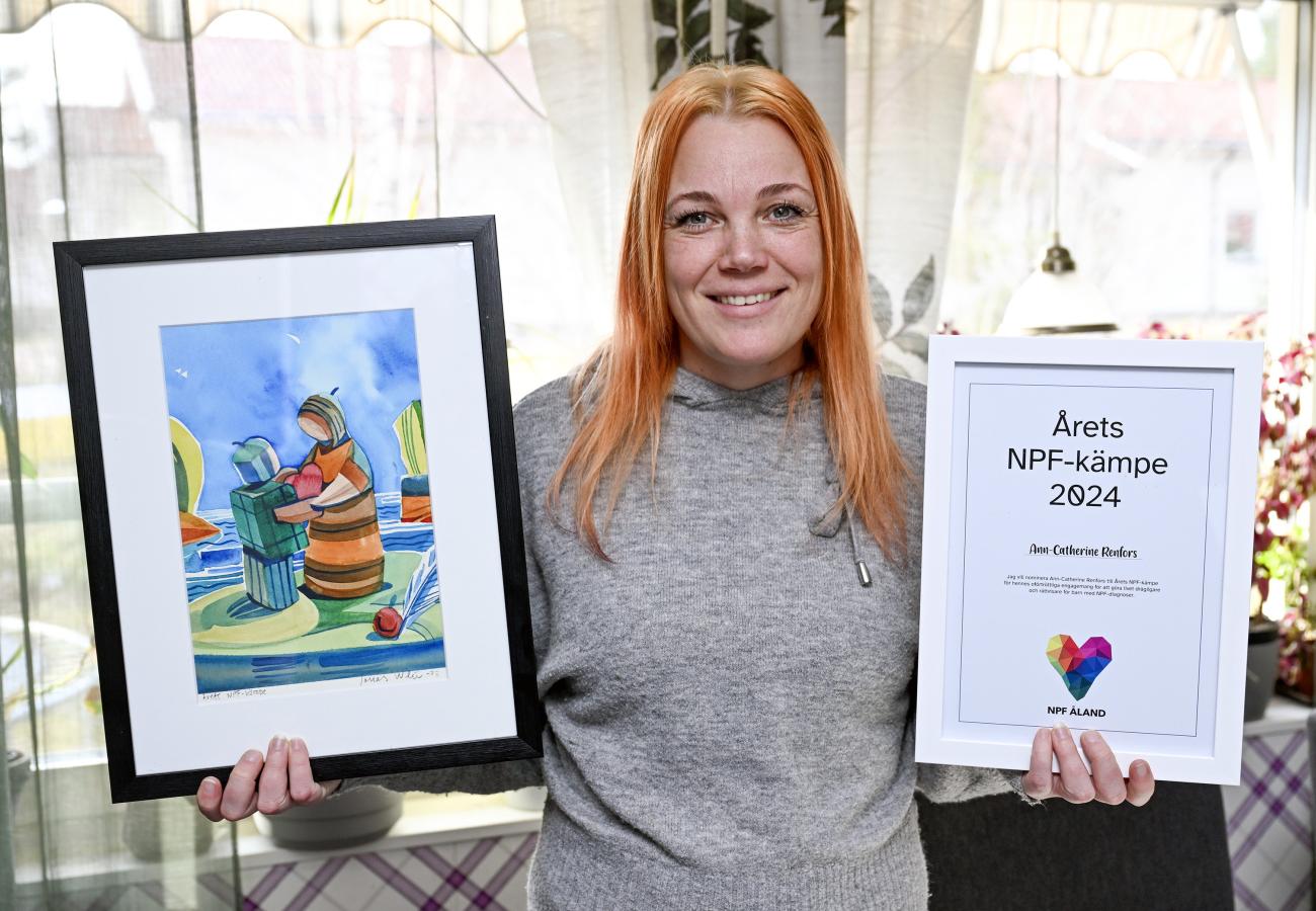Ann-Catherine Renfors fick utmärkelsens årets NPF-kämpe och hon tycker att det känns halvt overkligt.