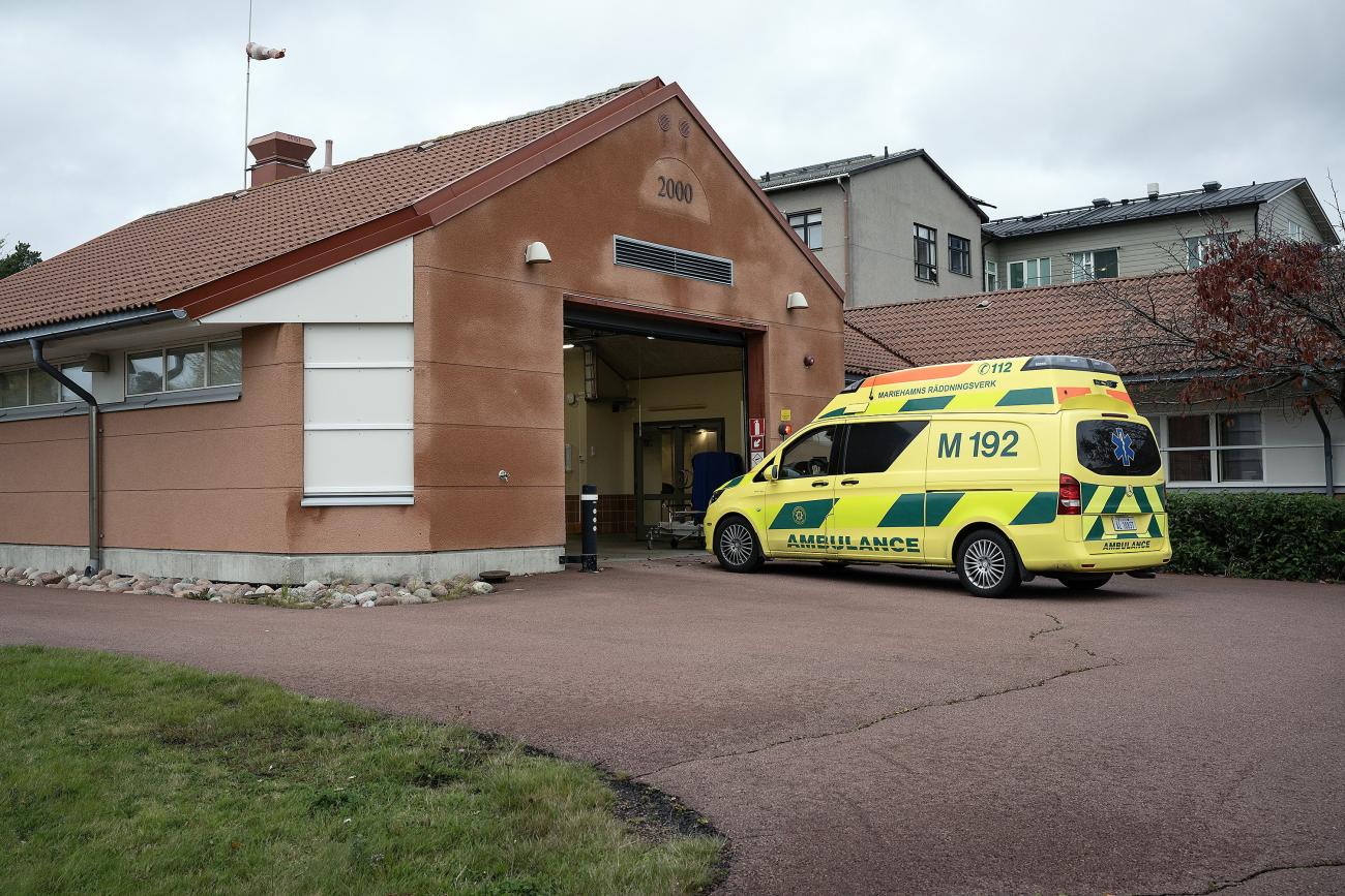 Det blir dagligen patienttransporter till akuten för Räddningsverkets ambulanser.<@Fotograf>Daniel Eriksson