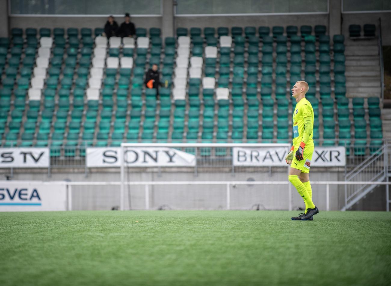 Målvakten Kevin Lund hoppas på ett IFK-kontrakt efter veckans testspel.<@Fotograf>Hülya Tokur-Ehres
